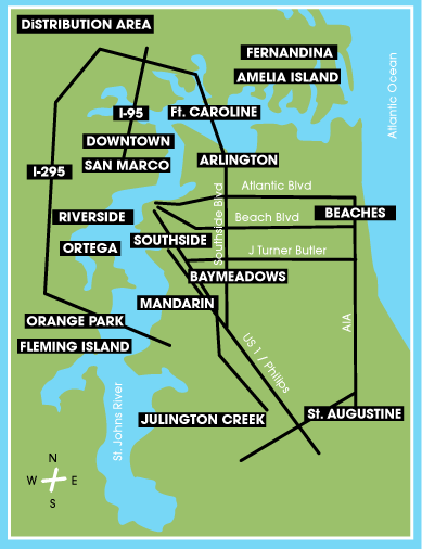 Map of Distribution points