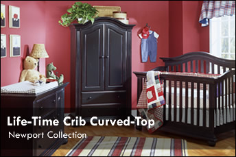 Life-Time crib curved-top