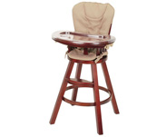 Classic Wood Highchair in Cappuccino